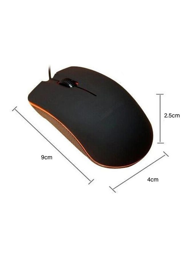 ماوس ضوئي سلكي بمنفذ USB 2.0 أسود - Image 2