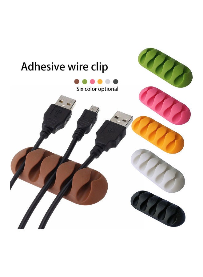 حامل سلك مزود بعدد 5 فتحات بلون القهوة - Image 2