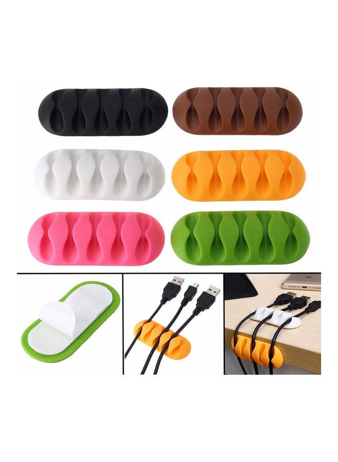 حامل سلك مزود بعدد 5 فتحات بلون القهوة - Image 3