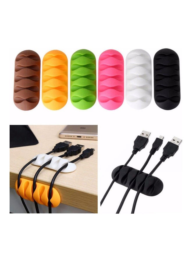 حامل سلك مزود بعدد 5 فتحات بلون القهوة - Image 4