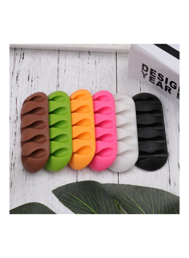 حامل سلك مزود بعدد 5 فتحات بلون القهوة - Image 5