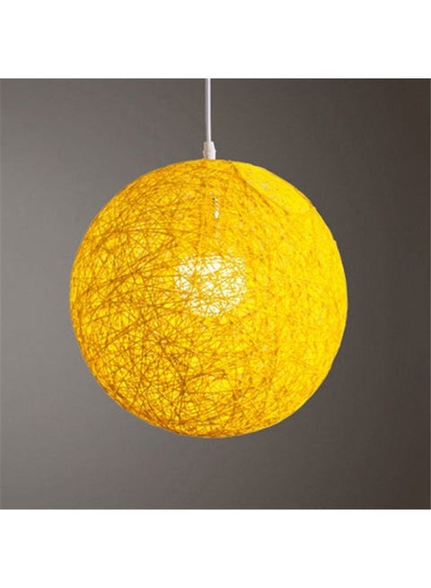 Ball Pendant Light Lamp Yellow 16x16x16cm