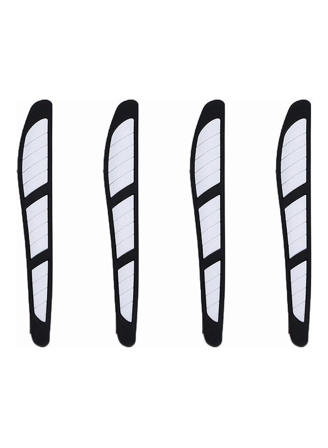 4-Piece Car Door Edges Rearview Mirror Guard Set