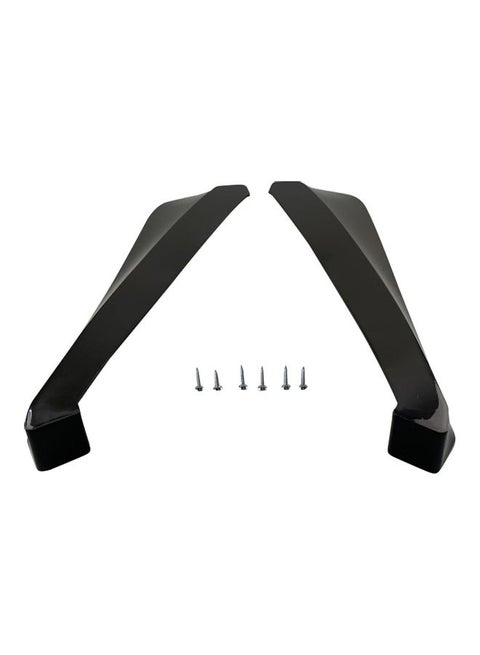 2-Piece Anti-Crash Diffuser Lip Wrap Angle Splitter Set With 6 Screw