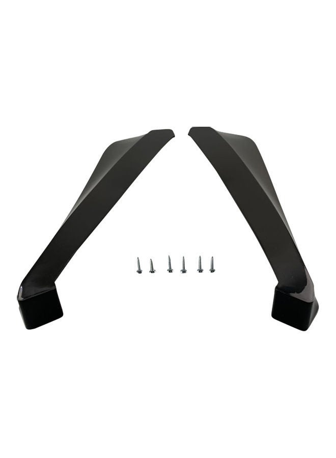 Generic - 2-Piece Anti-Crash Diffuser Lip Wrap Angle Splitter Set With 6 Screw - Image 1