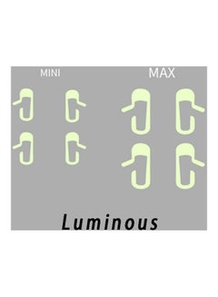 Generic 8-Piece Door Opening Tips White Luminous Sticker Kit Modified Trim  - Image 5