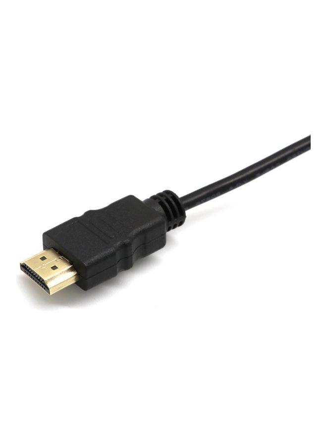 كابل محول من HDMI إلى VGA ذكرٍ بدقة 1080P الأسود / الأزرق - Image 3