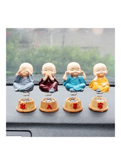 Generic 4-Piece Spring Cute Cartoon Little Monk Doll Decoration  - Image 1