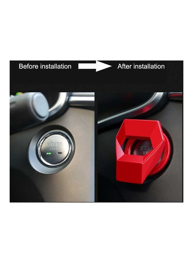 Car Engine Start Stop Ring Ignition Cover Trim - Image 2