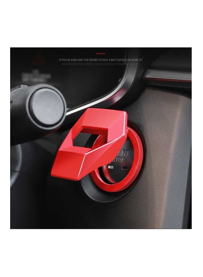 Car Engine Start Stop Ring Ignition Cover Trim - Image 5