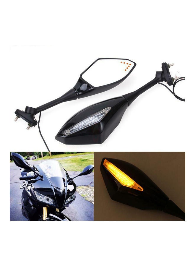 مصباح LED للمرايا المدمجة لإشارة الانعطاف للدراجات النارية - Image 1