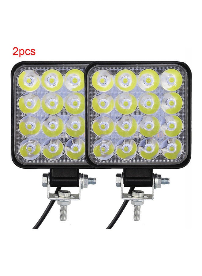 2-Piece Square Bright LED Spotlight Set