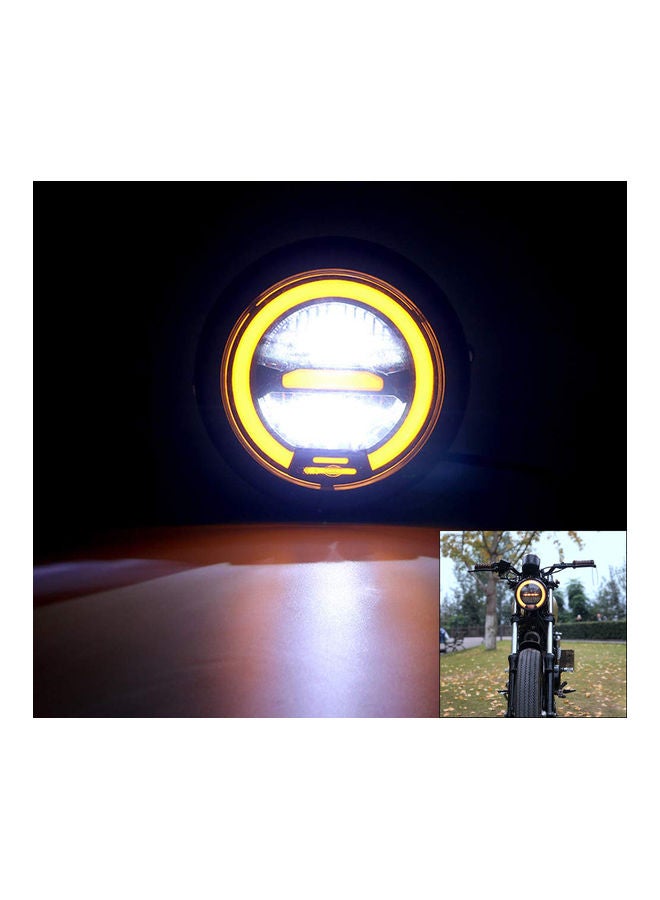 مصباح LED أمامي يناسب جميع الدراجات النارية بتصميم كلاسيكي - Image 1