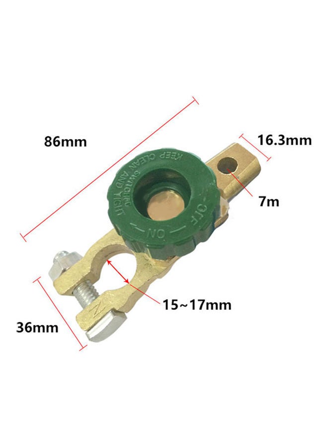 Generic - Battery Terminal Link Quick Cut Off Switch Rotary Disconnect Isolator - Image 1