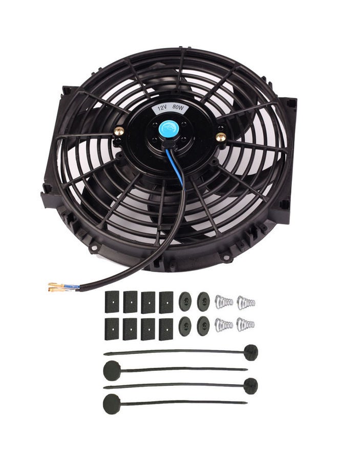 Universal Kit Slim Push Pull Electric Radiator Cooling Fan 10-Inch - Image 1