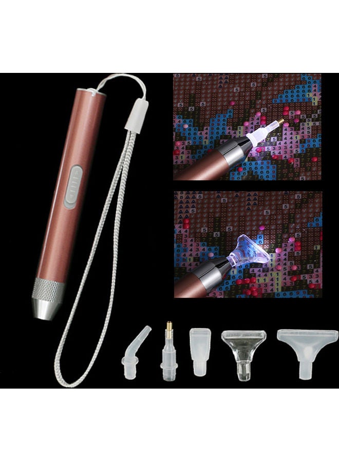 Embroidery Tweezer Charm Painting Tool Kit Rose Gold 9 x 2 x 1cm - Image 2
