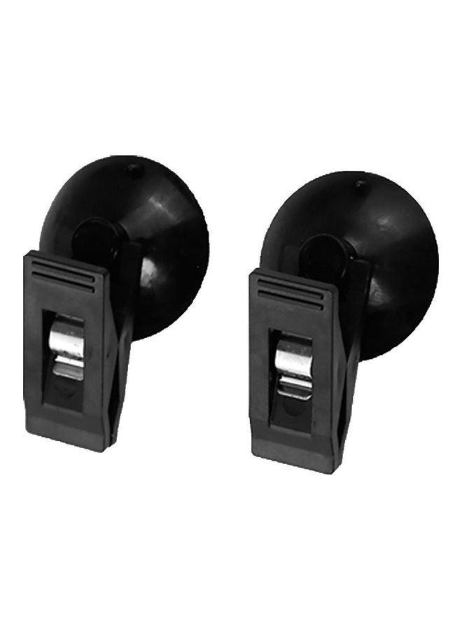 Generic 1 Pair Car Interior Window Curtain Clip Suction Cup Towel Ticket Holder Clamp  - Image 1
