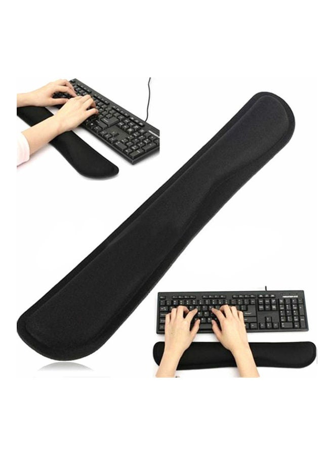 Slow Rising Memory Foam Keyboard Wrist Pad Black - Image 2