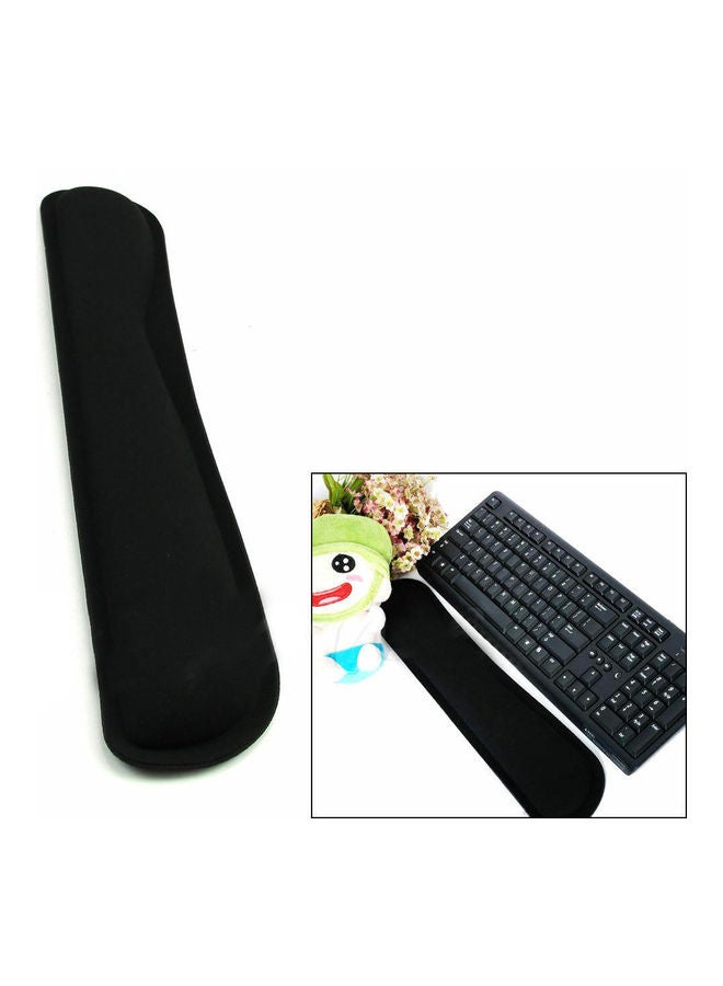 Slow Rising Memory Foam Keyboard Wrist Pad Black - Image 3