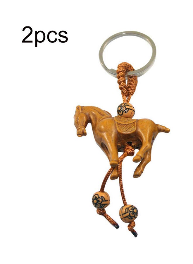 2-Piece Horse Shaped Key Chain