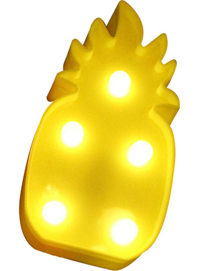 مصباح LED بتصميم كرتوني ثلاثي الأبعاد على شكل أناناس وطائر فلامنجو والصبار لديكور بتصميم أناناس 20 x 10 x 20سم
