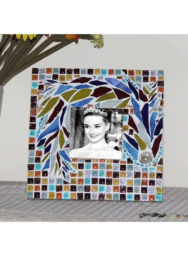 500-Piece Ceramic Square Glass DIY Crafts Mosaic Tiles Multicolour 1 x 1 x 0.5cm - Image 2