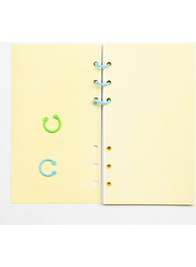 30 Piece Plastic Loose Leaf Binding Rings Candy Colour Coil Random Colour 20 x 10 x 20cm - Image 5