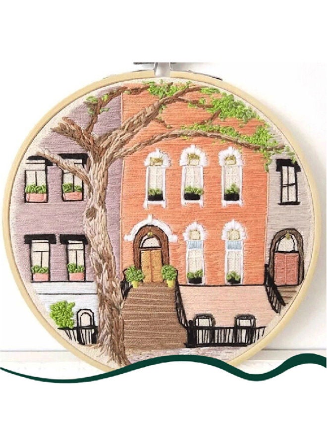 House/Shop DIY Ribbon 3D Embroidery Kit Home Decor Needlework Sewing Crafts Multicolour 15 x 15 x 5cm - Image 2
