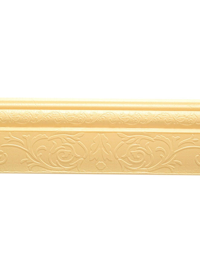 Self-Adhesive 3D Skirting Sticker Foot Line Frame Beige 20 x 10 x 20cm  - Image 1
