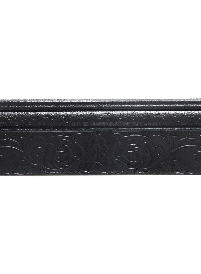 Self-Adhesive 3D Skirting Sticker Foot Line Frame Black 20 x 10 x 20cm 