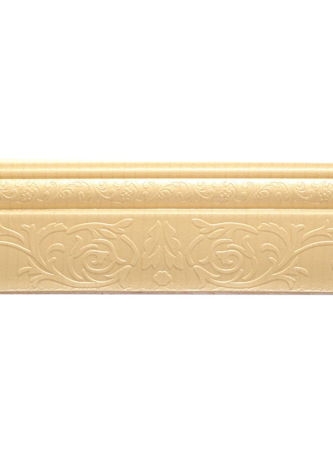 Self-Adhesive 3D Skirting Sticker Foot Line Frame Golden 20 x 10 x 20cm 