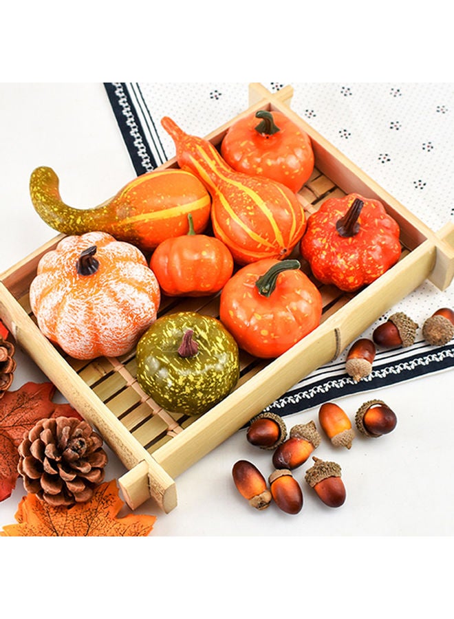 50 Piece/Set Simulation Pumpkins Maple Pine Cone for Halloween Multicolour 20 x 10 x 20cm - Image 4