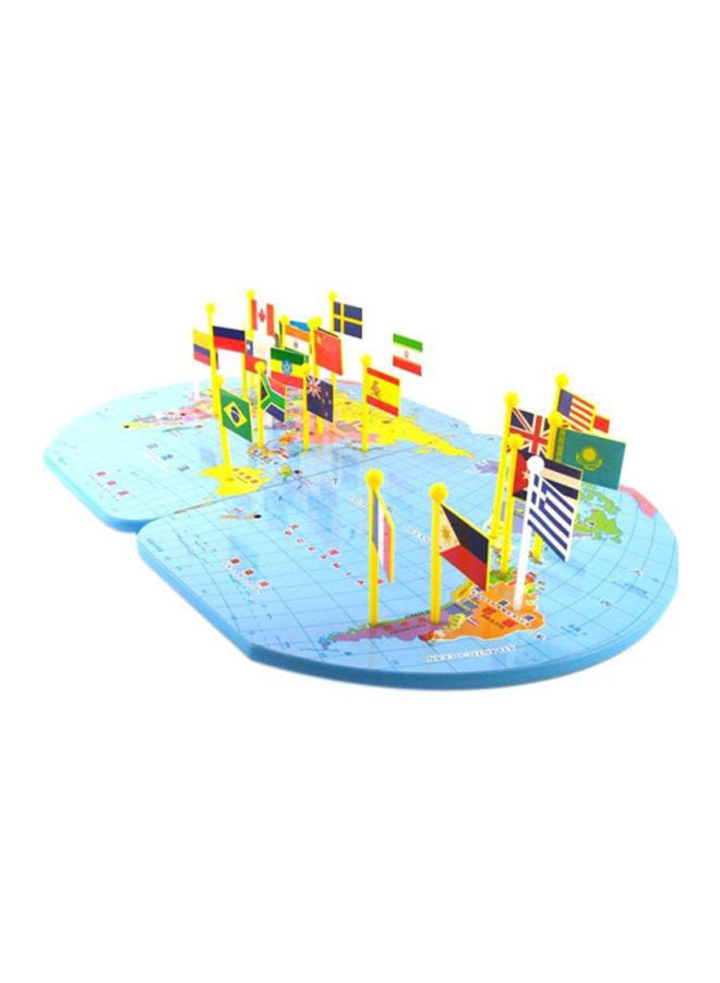 Sharpdo World Map With 36 Flags - Image 1