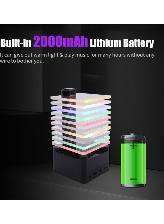 مكبر صوت بإضاءة LED بتصميم لهب . متعدد الألوان - Image 3