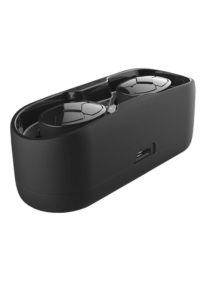 V5 TWS Bluetooth In-Ear Earbuds With Charging Case Black