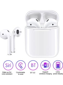 TWS Bluetooth In-Ear Earbuds With Charging Case White