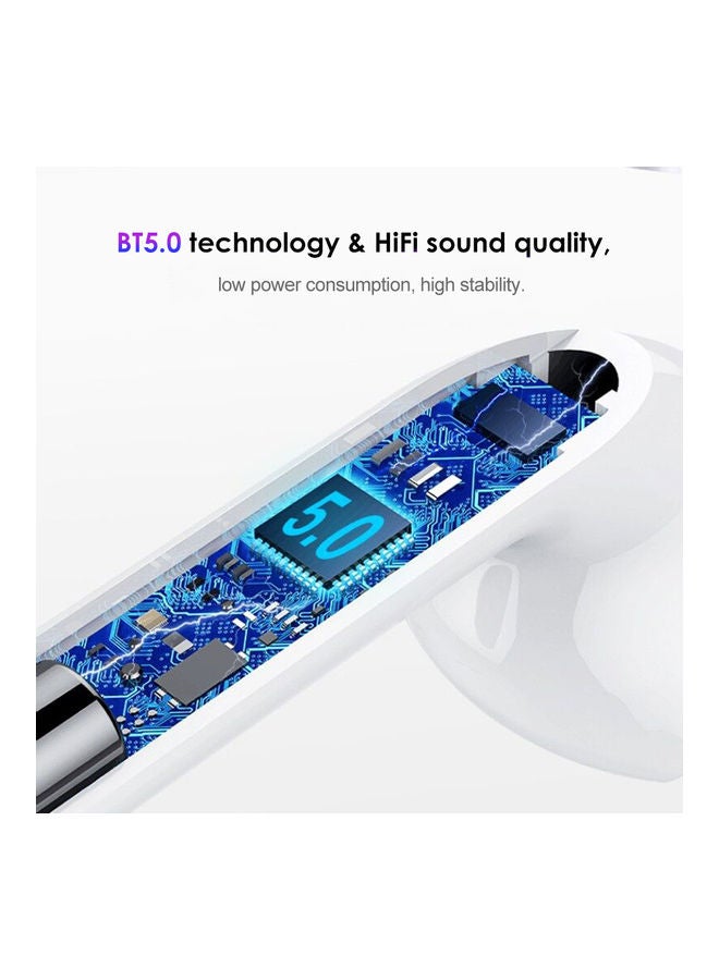 Generic - TWS Bluetooth In-Ear Earbuds With Charging Case White - Image 1