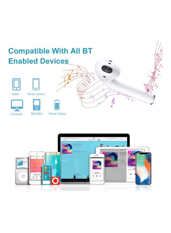 Generic - TWS Bluetooth In-Ear Earbuds With Charging Case White - Image 1