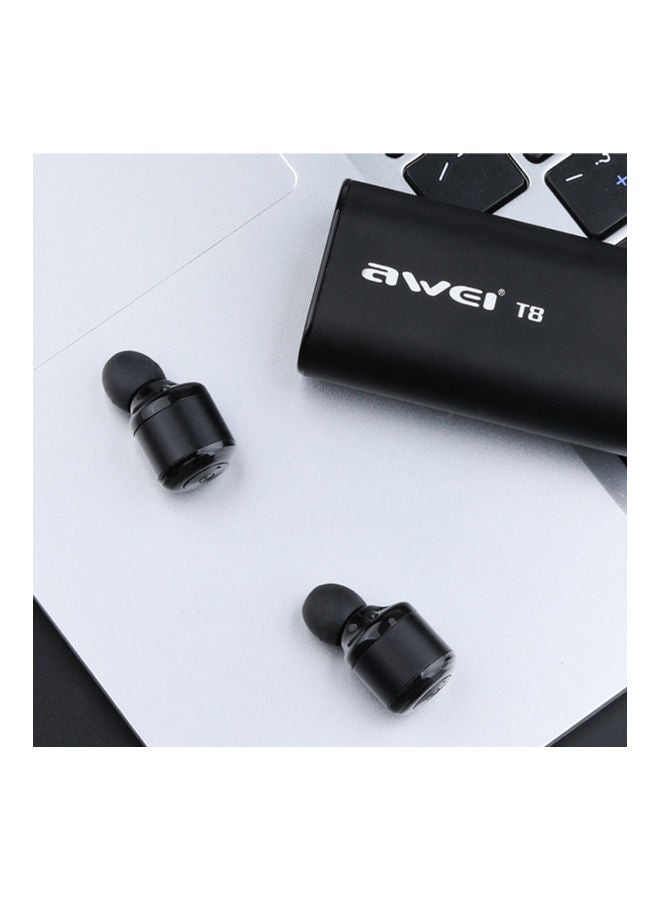 أوي سماعة أذن T8 TWS بالبلوتوث مع علبة شحن رمادي - Image 5