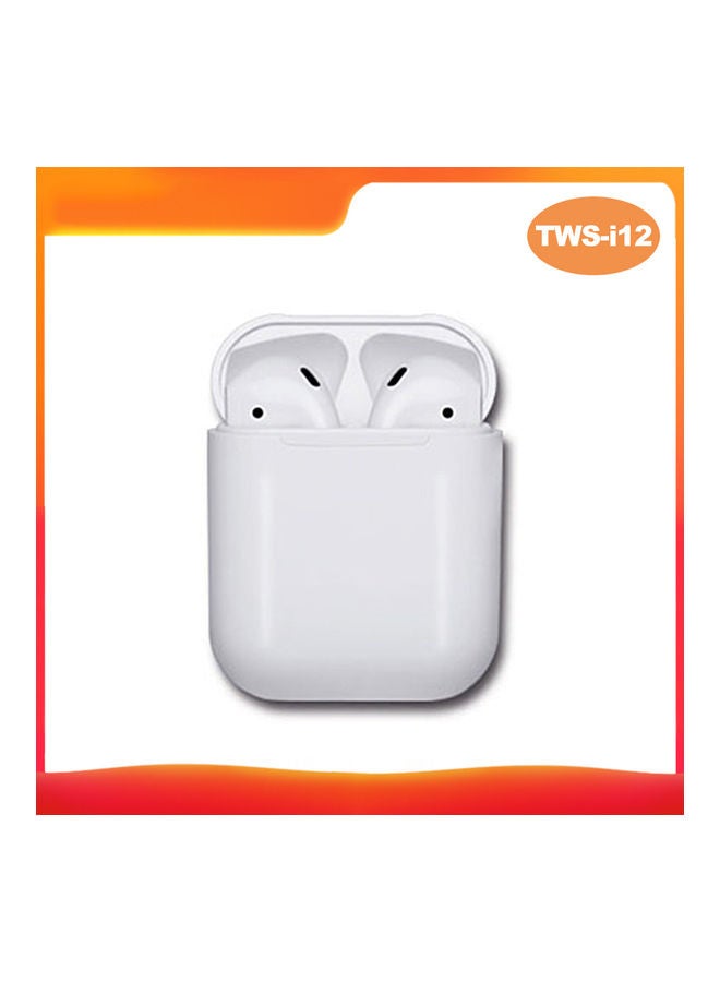 Generic - TWS-i12 Bluetooth In-Ear Earphones With Charging Case White - Image 1