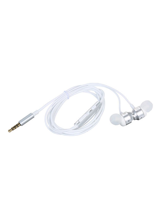 QD-31 Wired In-Ear Headphones White/Silver - Image 2