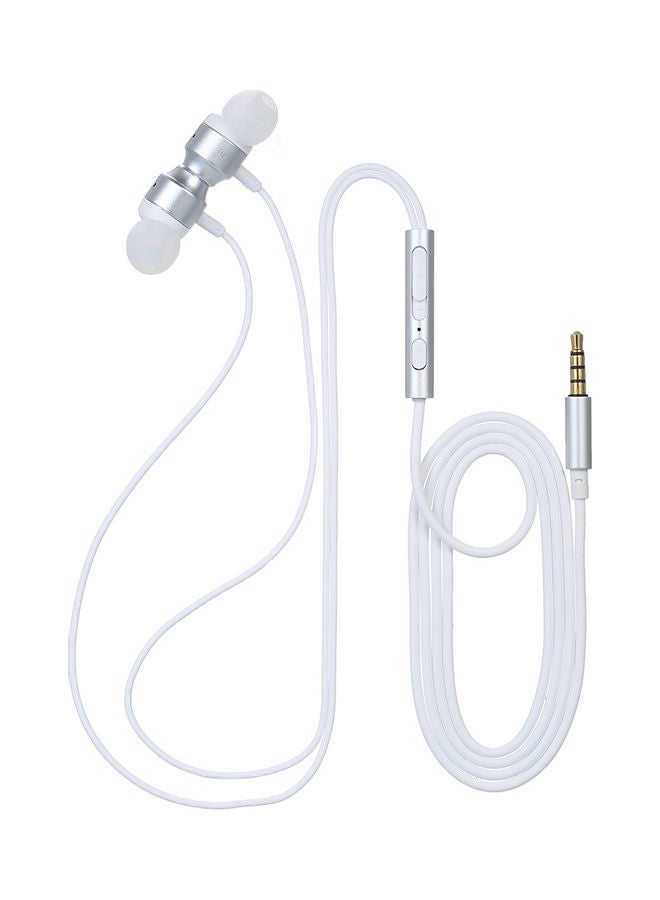 QD-31 Wired In-Ear Headphones White/Silver - Image 1