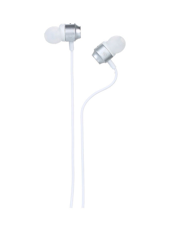 QD-31 Wired In-Ear Headphones White/Silver - Image 4