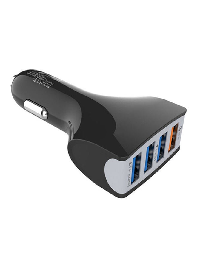 شاحن سيارة محمول بتقنية الشحن السريع QC 3.0 مزود بعدد 4 منافذ USB - Image 1
