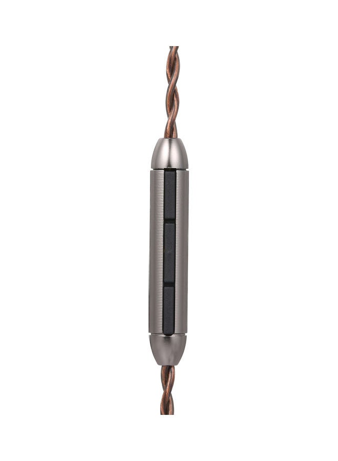 MMCX Connector Replacement Headphone Cable 3.5mm With Mic Brown - Image 2