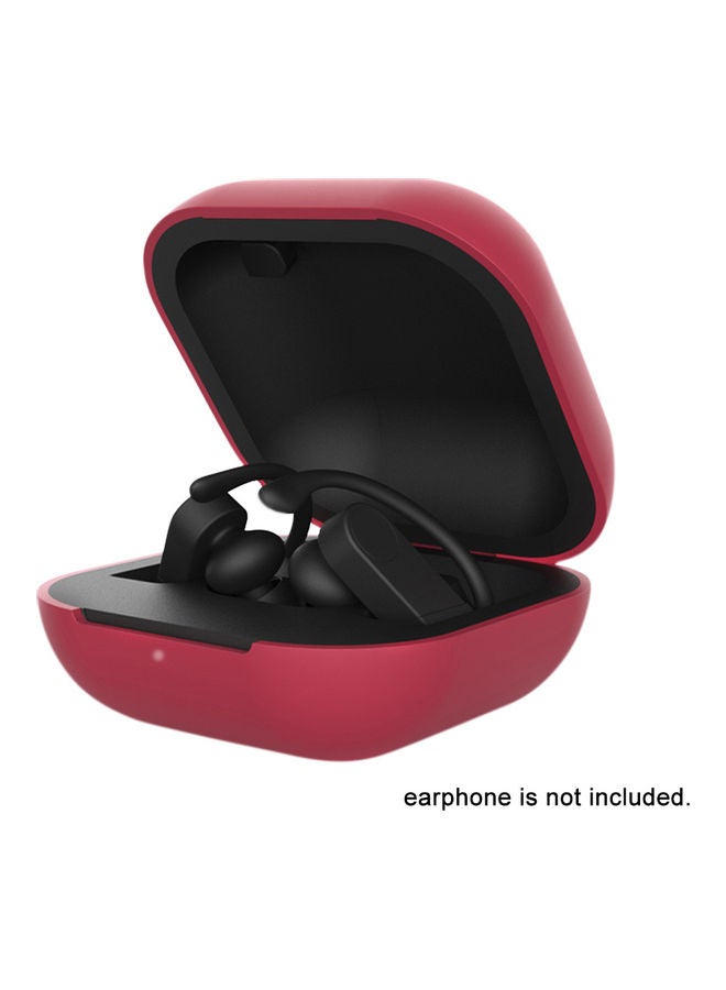 Protective Earphone Case Cover For Beats Powerbeats Pro Charging Box Red