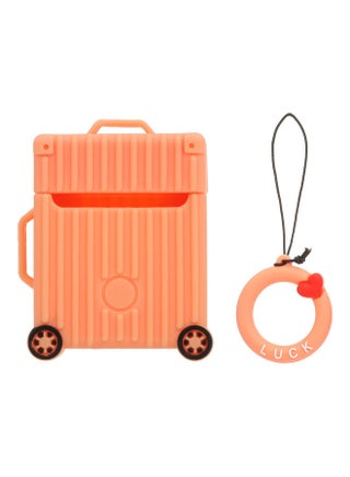Protective Case Cover for Apple AirPods 2 With Finger Ring Strap Orange - v1608393008/N43177743A_1