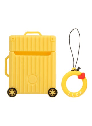 Protective Case Cover For Apple AirPods 2 With Finger Ring Strap Yellow - v1608393009/N43177746A_1