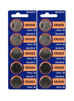 10-Piece Lithium Watch Coin Battery Set