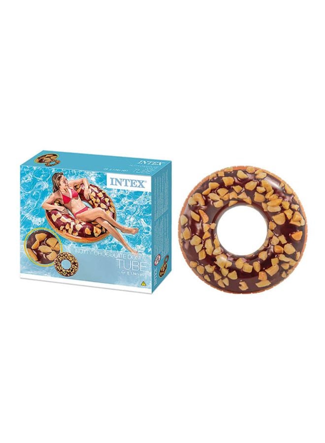 انتكس عوّامة حمام سباحة على شكل دونات بالشوكولاته والمكسرات 114سم - Image 2